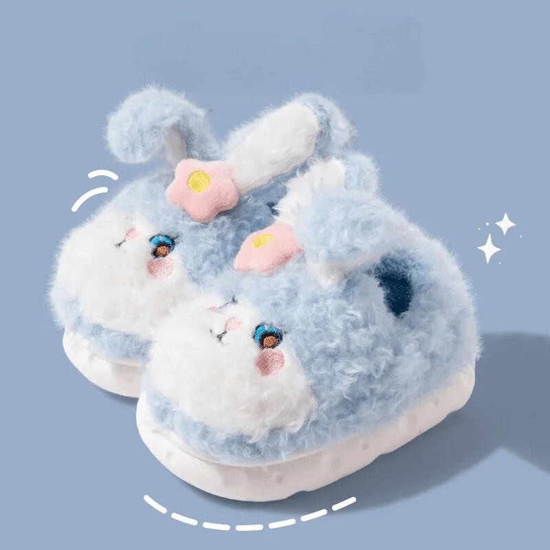 Chaussons Lapin Enfant Bleu 1 / 22-23