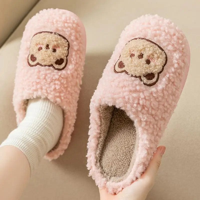 Chaussons Moumoute Ourson Rose / 37-38