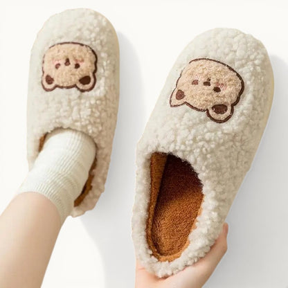 Chaussons Moumoute Ourson Crème / 35-36