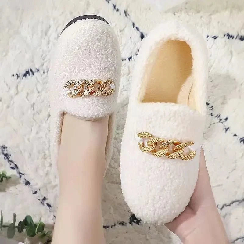 Chaussons moumoutes - Texy Blanc / 35-36