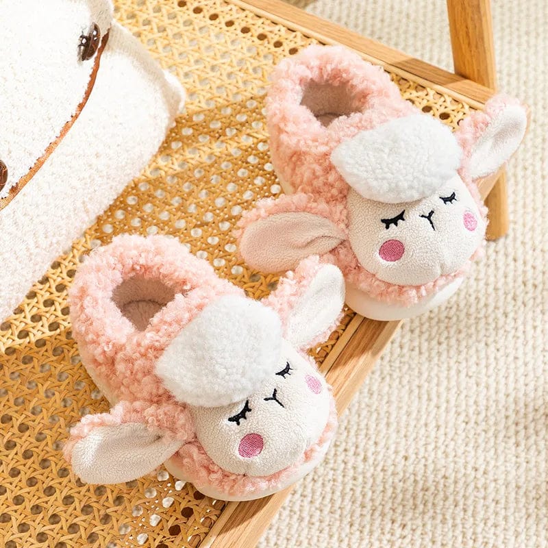 Chaussons mouton enfant Rose / 20-21