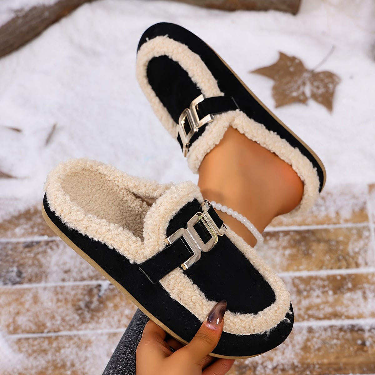 Chaussons mules femme