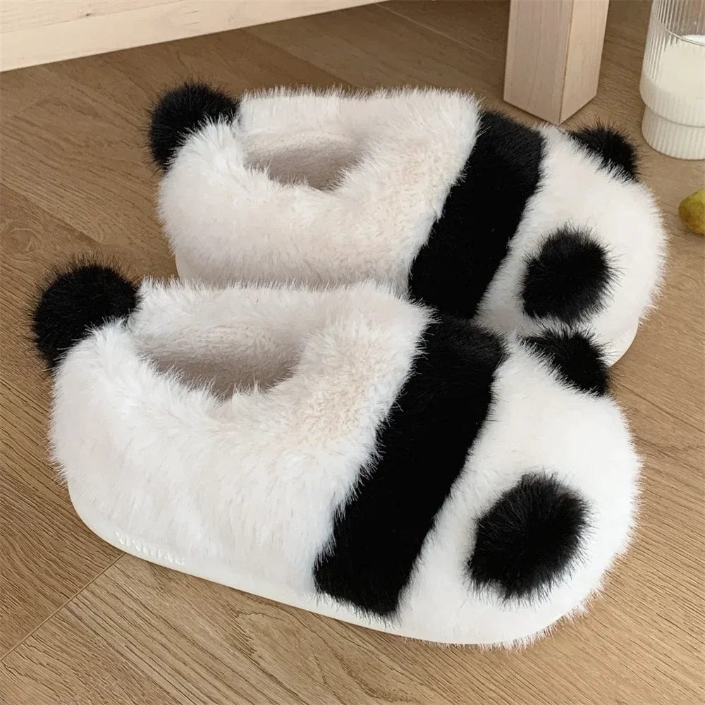 Chaussons Panda Blanc/Noir / 36-37