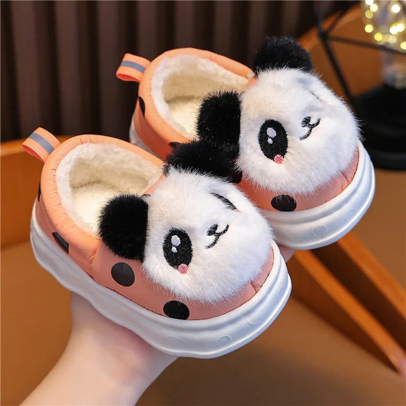 Chaussons Panda Enfant Rose / 18-19