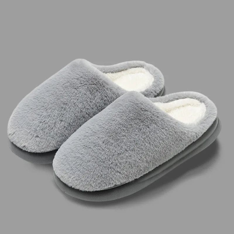 Chaussons Polaire Hiver Gris / 39-40