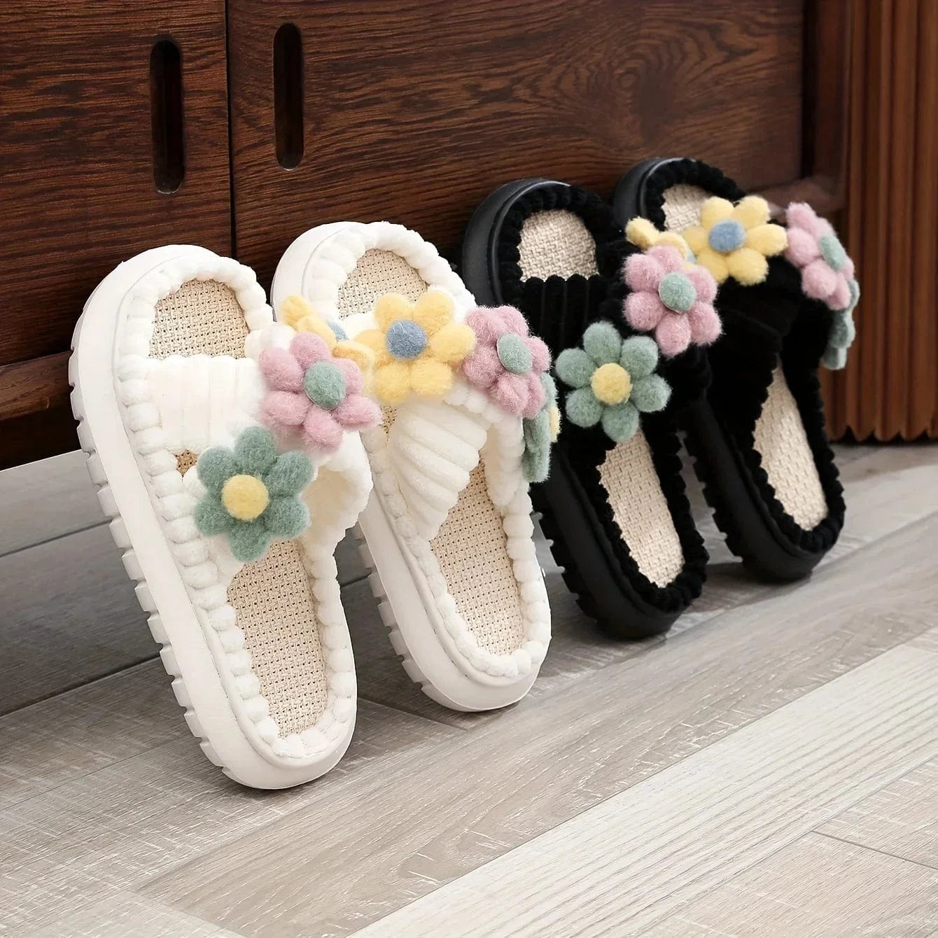 Chaussons pour femme - Flower