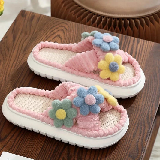 Chaussons pour femme - Flower