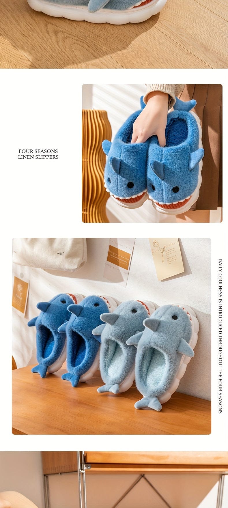 Chaussons requins