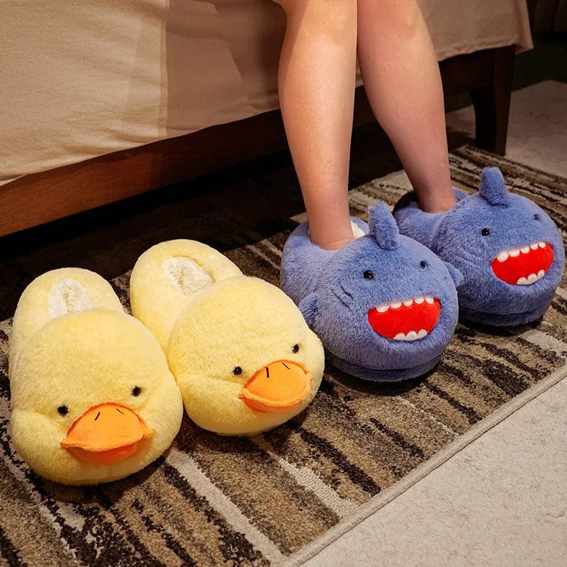 Chaussons rigolo canard