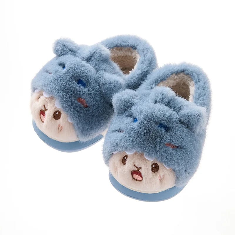 Chaussons rigolo enfant Bleu / 20-21