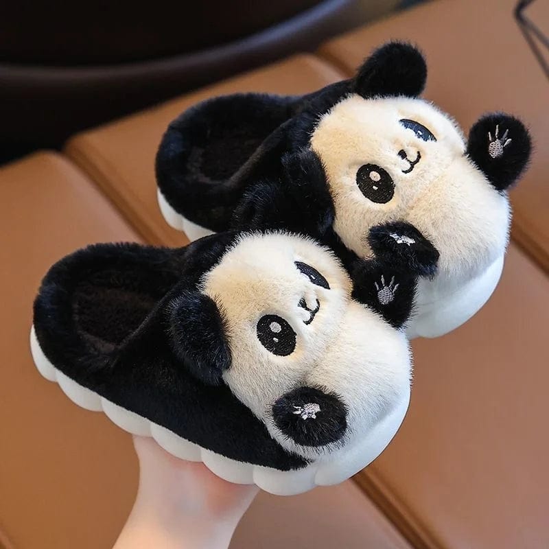 Chaussons Rigolo Panda Enfant Noir / 20-21