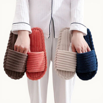Chaussons velours femme