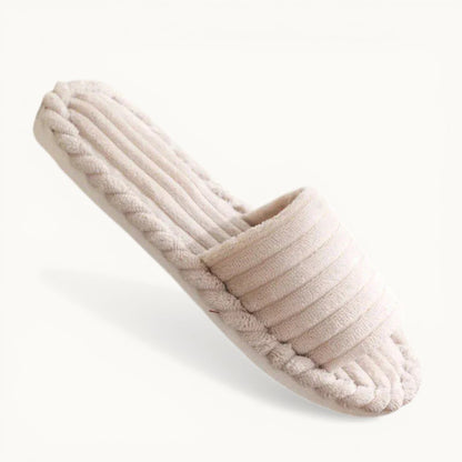 Chaussons velours femme