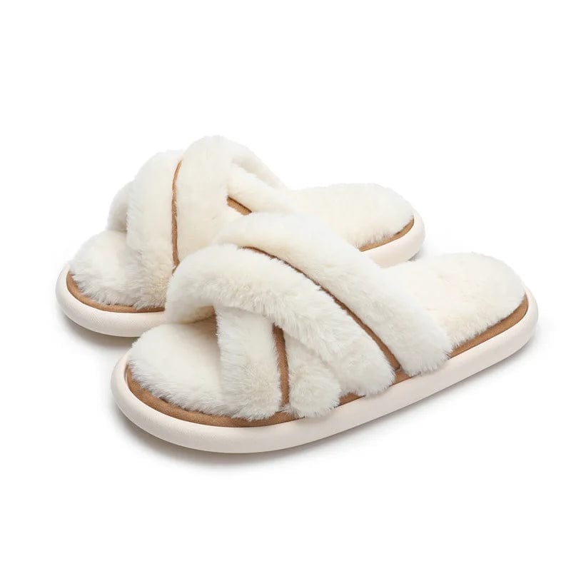 Claquette Chausson Hiver Blanc / 39-40