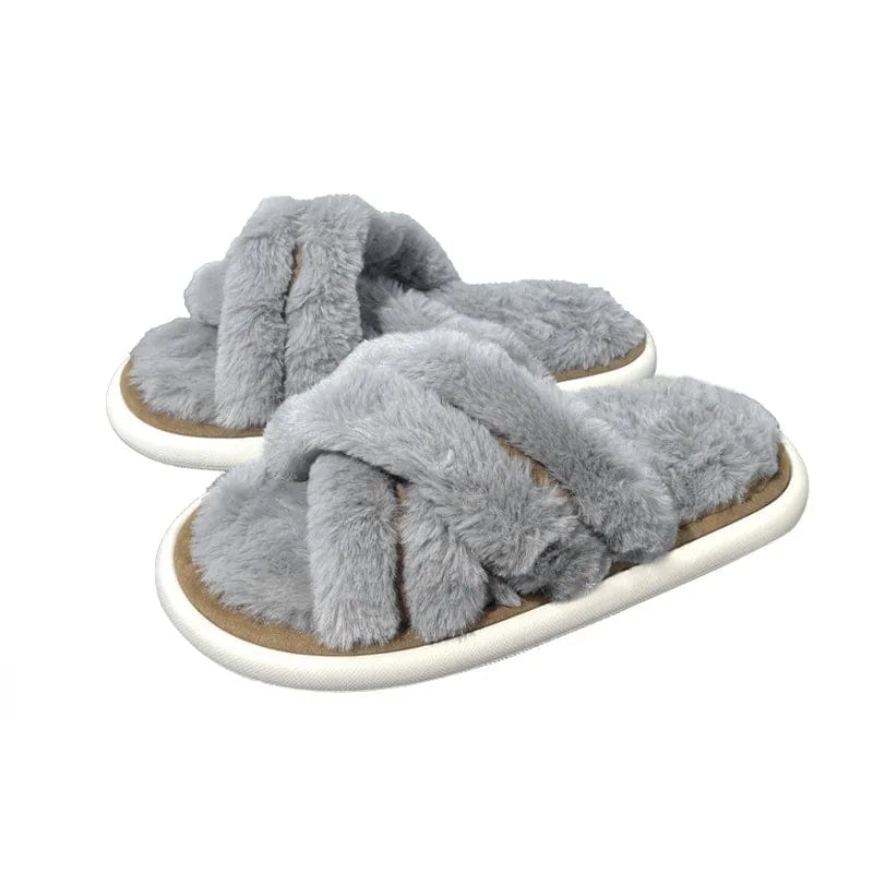 Claquette Chausson Hiver Gris / 39-40