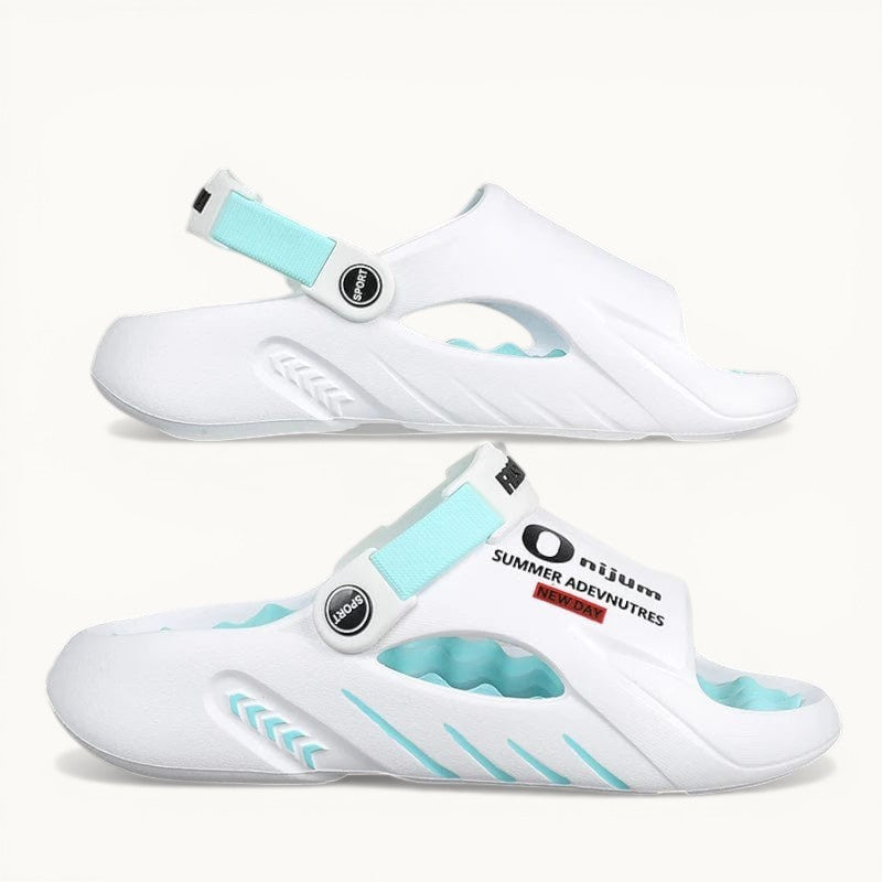 Claquette Chausson Homme Fashion Blanc/Bleu / 46-47