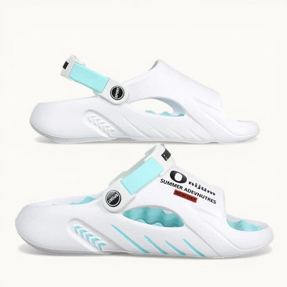 Claquette Chausson Homme Fashion Blanc/Bleu / 46-47