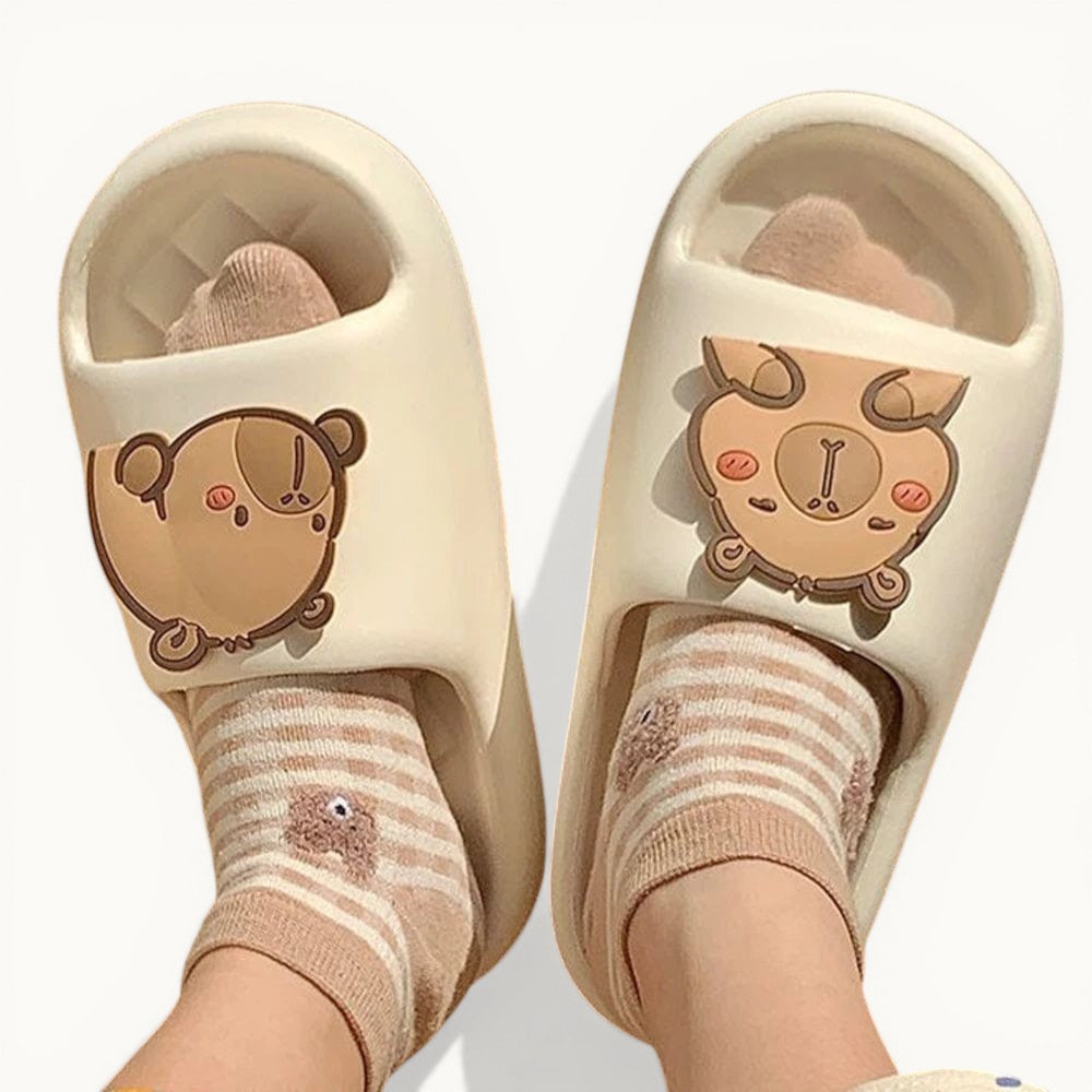 Claquette Pantoufle Capybara Blanc / 39-40