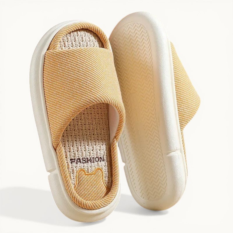 Claquette Pantoufle Homme et Femme Jaune / 35-36