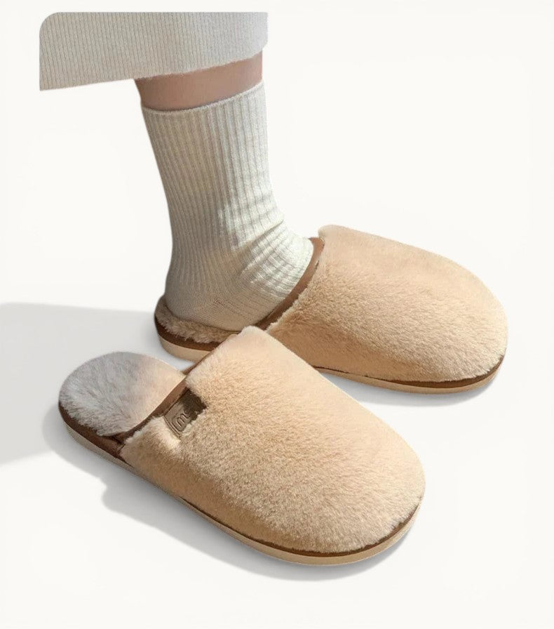 Gacimy-Pantoufles de maison d'hiver pour femmes, chaussures d'intérieur chaudes et floues, diapositives plates décontractées, pantoufles en peluche douces et confortables, pantoufles en fourrure moelleuse, chaussures en co