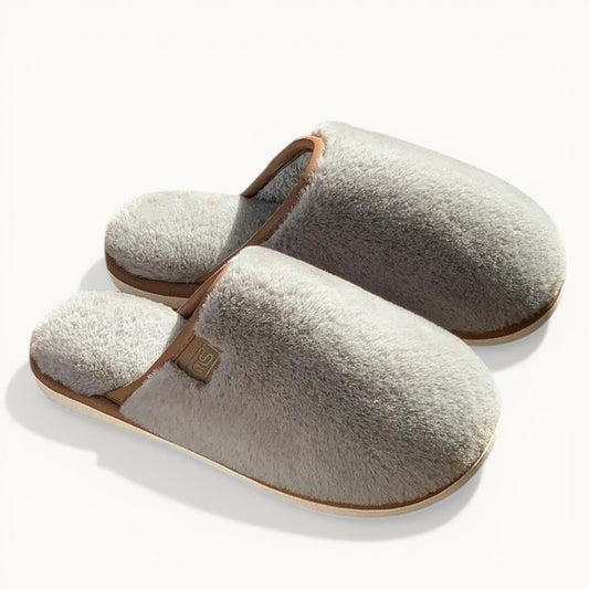Gacimy-Pantoufles de maison d'hiver pour femmes, chaussures d'intérieur chaudes et floues, diapositives plates décontractées, pantoufles en peluche douces et confortables, pantoufles en fourrure moelleuse, chaussures en co Grey / 36-37 / CHINA