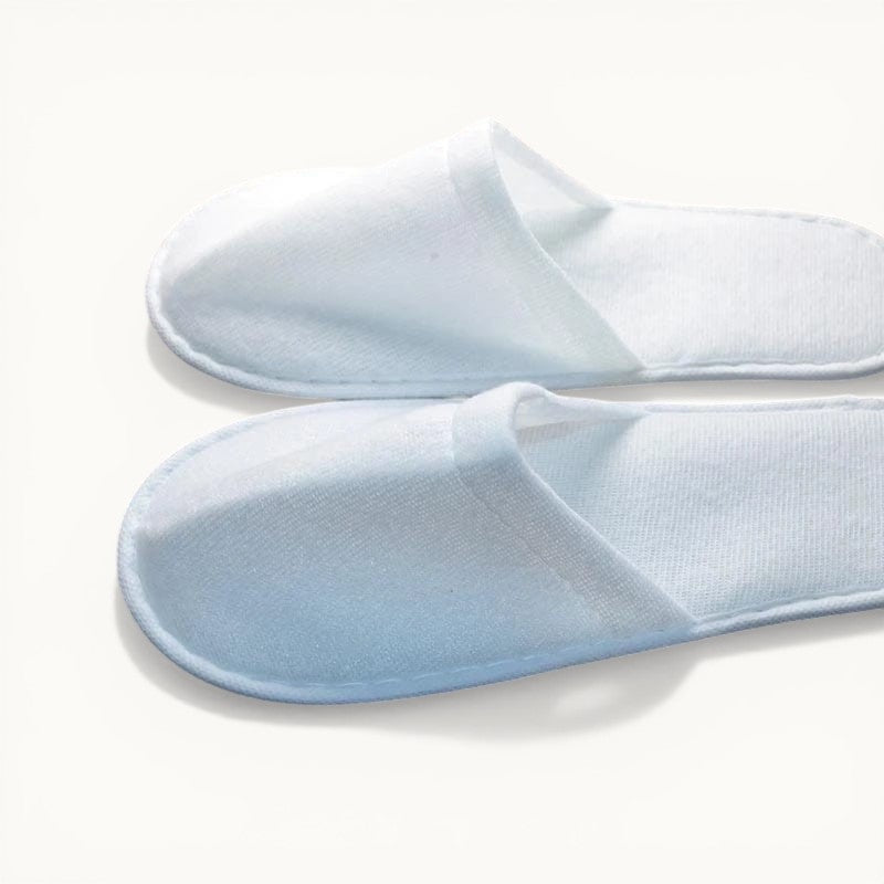 Lot de 5 chaussons d'hôtel Blanc / 5 paires de 27cm