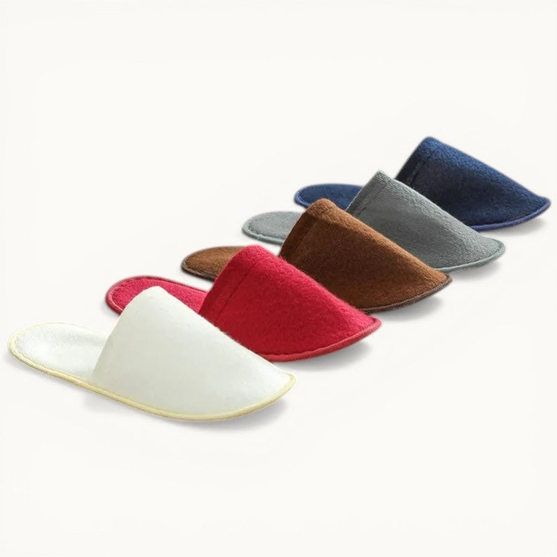 Lot de 5 chaussons d'hôtel