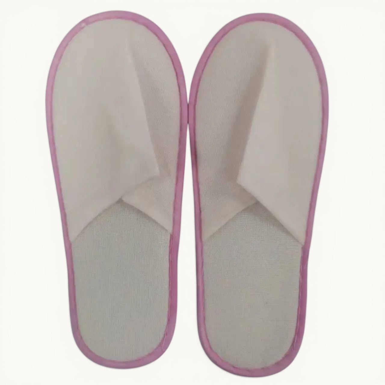 Lot de 5 chaussons d'hôtel Rose / 5 paires de 27cm
