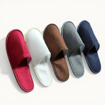 Lot de 5 chaussons d'hôtel