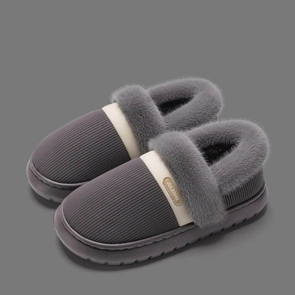 Pantoufle chaude Gris / 35-36