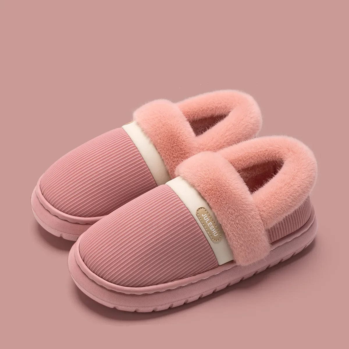 Pantoufle chaude Rose / 35-36