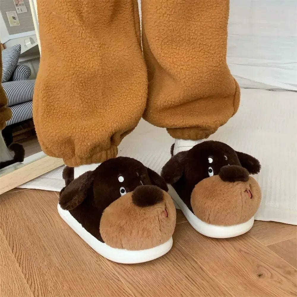 Pantoufle chien Marron / 35-36