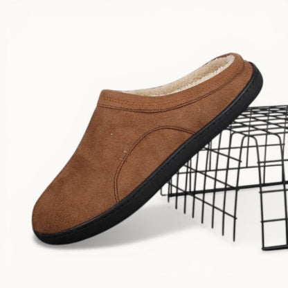 Pantoufle en Cuir Marron / 39-40