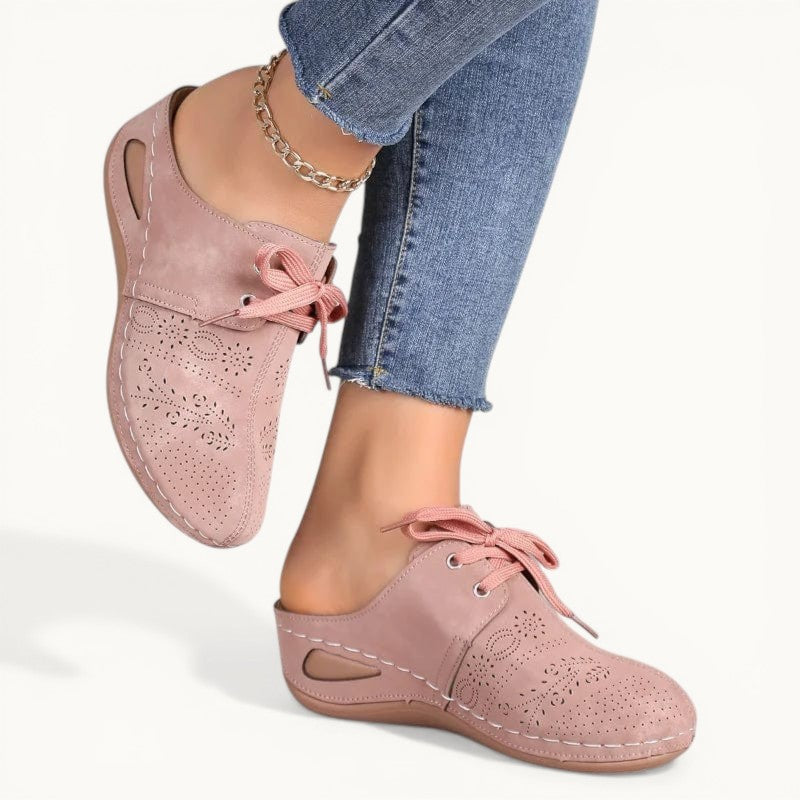 Pantoufle en cuir Rose / 43