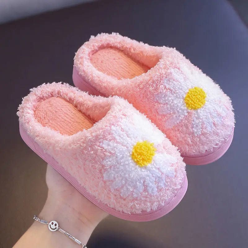 Pantoufle enfant hiver Rose / 20-21