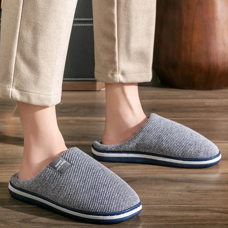 Pantoufle homme rayée Bleu / 40-41