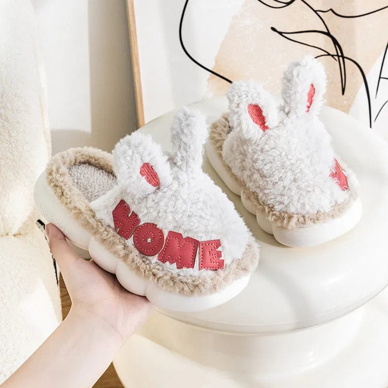 Pantoufle lapin enfant Gris / 24-25