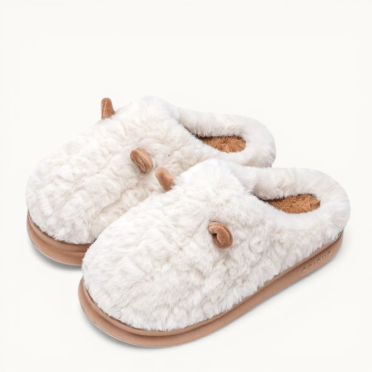 Pantoufle oreille d'animaux Blanc / 35-36