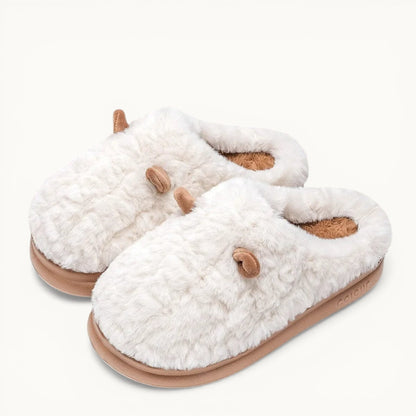 Pantoufle oreille d'animaux Blanc / 35-36