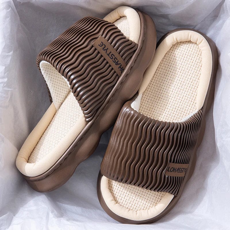 Pantoufle Ouverte Marron / 42-43