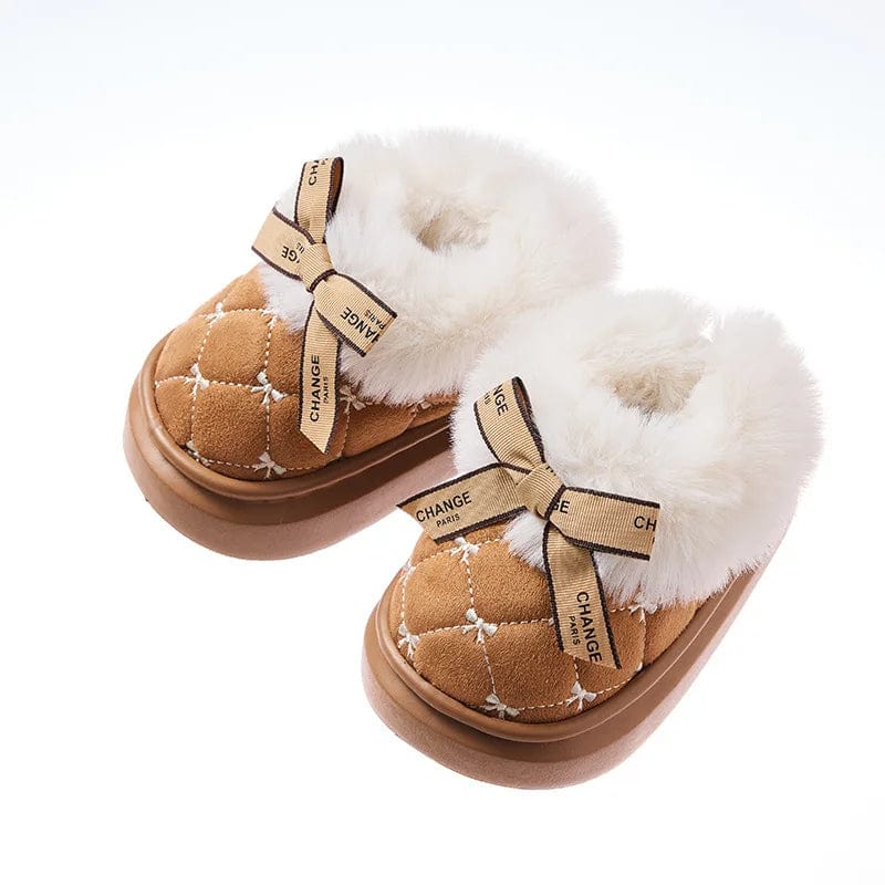 Pantoufles Bébé Hiver Camel / 25