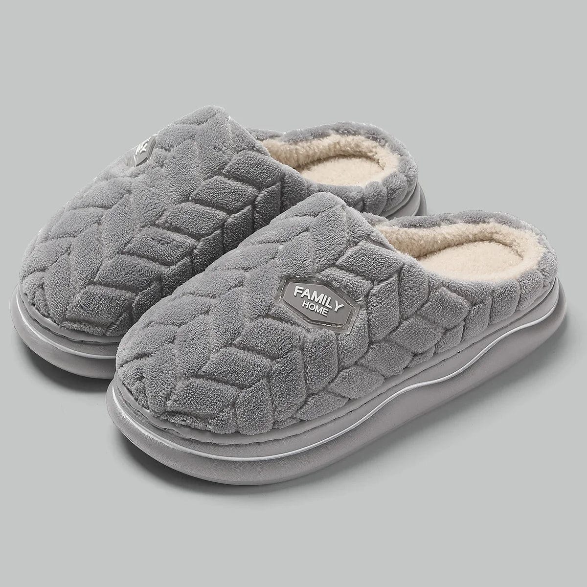 Pantoufles Femme Hiver Gris / 36-37