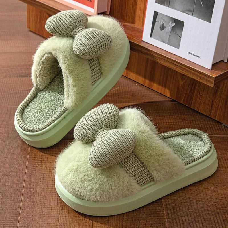 Pantoufles Femme Hiver Vert / 36-37