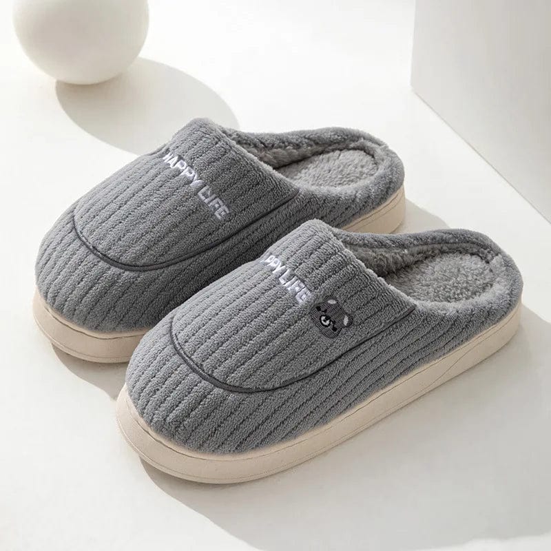 Pantoufles Hiver Gris / 34-35