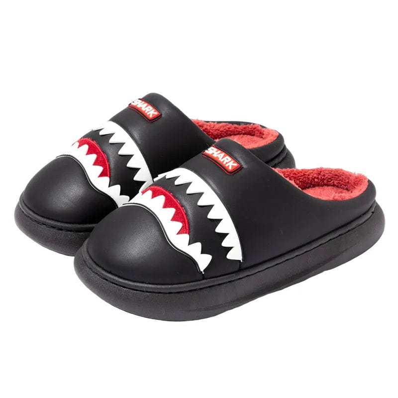 Pantoufles Requin Hiver Noir / 35-36