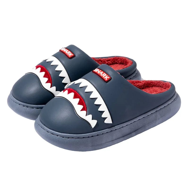 Pantoufles Requin Hiver Bleu / 35-36