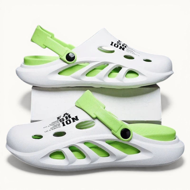 Sabot chausson homme Blanc/Vert / 36-37